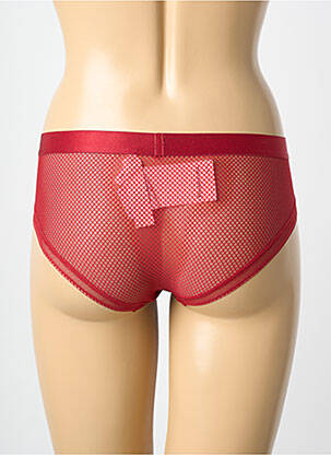 Shorty effet matière satinée rouge PASSIONATA femme