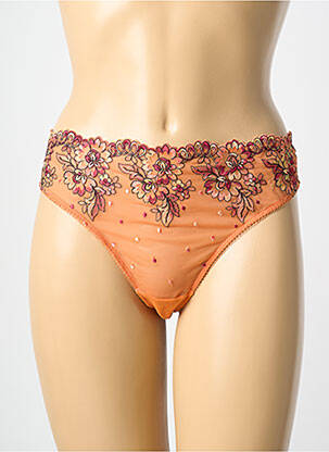 Culotte effet matière satinée orange MILLESIA femme