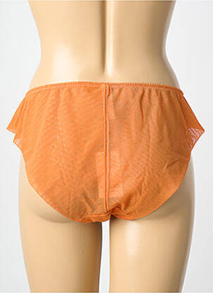 Culotte effet matière satinée orange MILLESIA femme