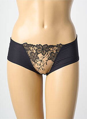 Culotte tissage satiné noir MILLESIA femme