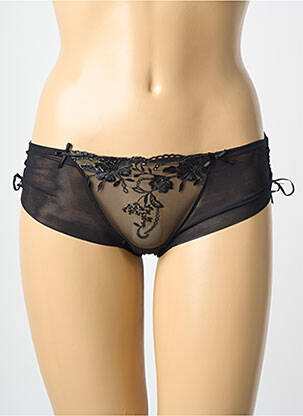 Shorty effet matière satinée noir MILLESIA femme