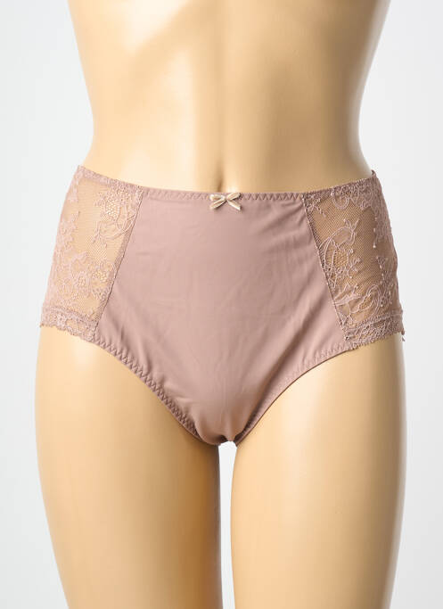 Culotte tissage satiné marron ROSA FAIA femme