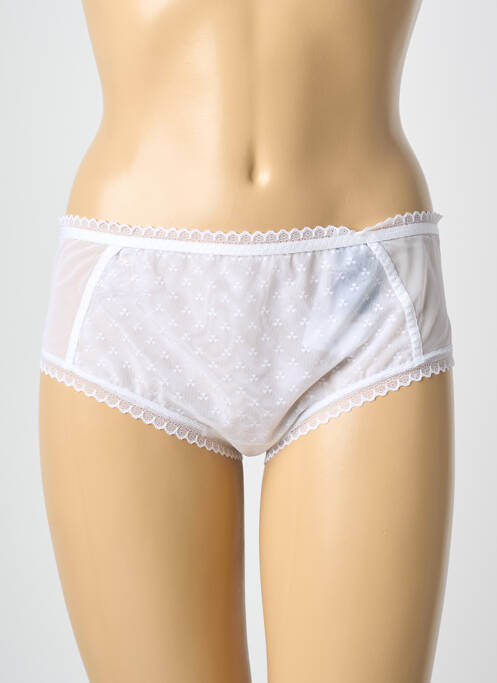 Culotte effet matière satinée blanc CHANTELLE femme