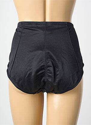 Culotte haute tissage satiné noir PIEGE femme