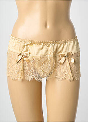 Shorty tissage satiné beige MILLESIA femme