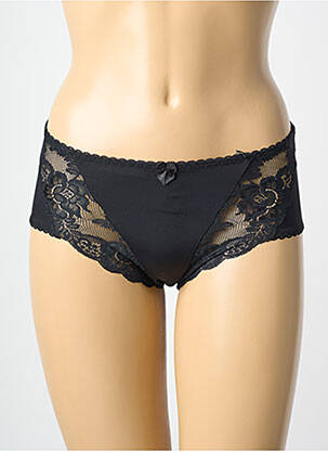 Culotte tissage satiné noir PIEGE femme