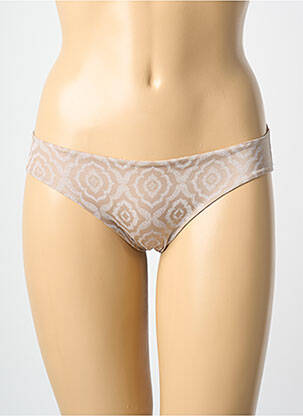 Culotte tissage satiné marron ROSA FAIA femme