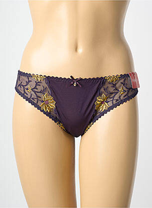 Culotte tissage satiné violet MARIE JO femme