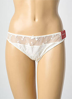 Culotte tissage satiné beige MARIE JO femme