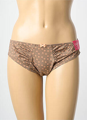 Culotte tissage satiné marron PRIMADONNA femme