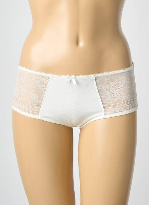 Shorty tissage satiné beige ROSA FAIA femme