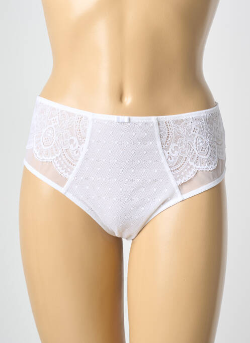 Culotte tissage satiné blanc ROSA FAIA femme