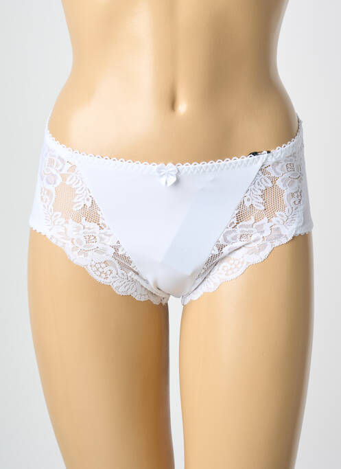 Culotte tissage satiné blanc PIEGE femme