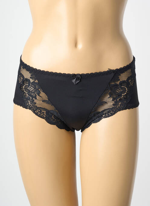Culotte tissage satiné noir PIEGE femme