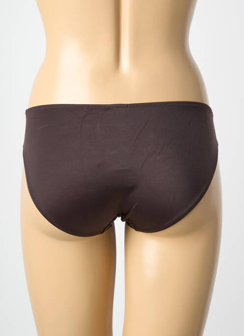 Culotte tissage satiné marron ROSA FAIA femme