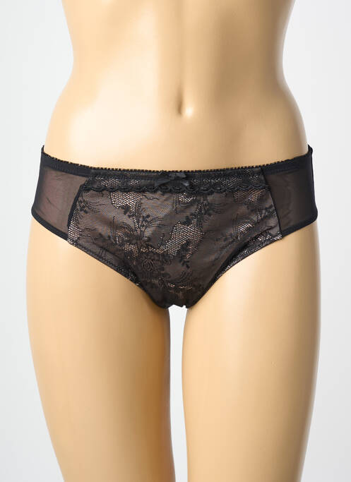 Culotte tissage satiné noir PIEGE femme