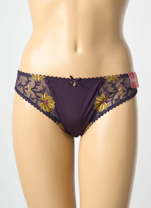 Culotte tissage satiné violet MARIE JO femme