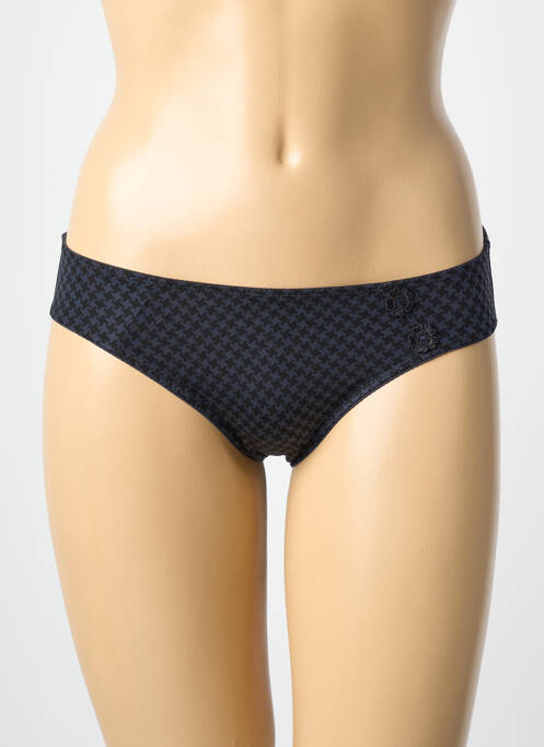 Culotte tissage satiné noir ROSA FAIA femme
