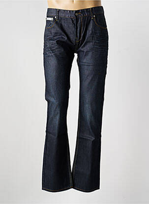 Jeans coupe droite fermeture zippée sous rabat boutonné taille normale bleu COMPTOIR DU RUGBY homme