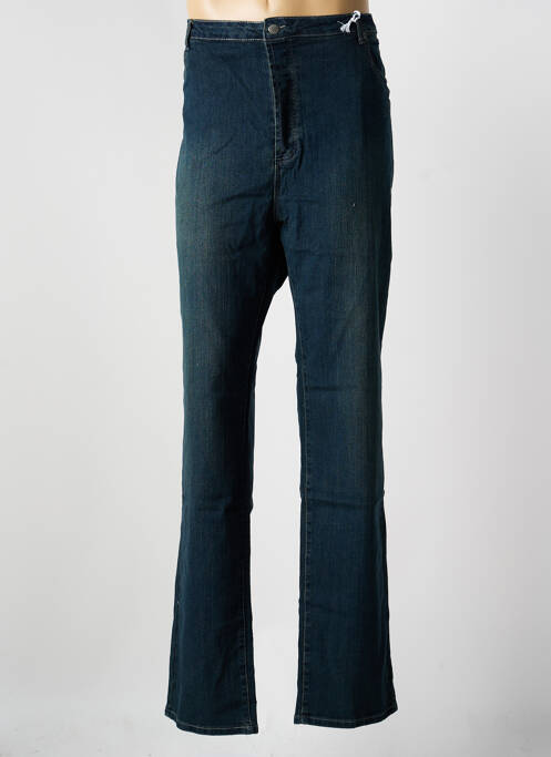 Jeans coupe droite stretch taille normale bleu QUINZE & TREIZE homme