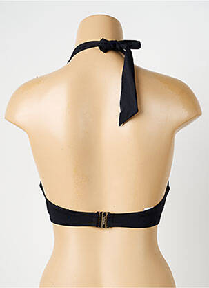 Haut de maillot de bain fermeture liens à nouer haut soutien-gorge avec mousse de rembourrage amovible noir AUBADE femme