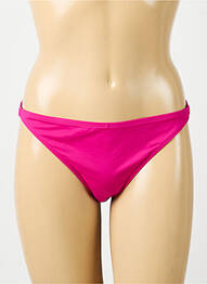 Bas de maillot de bain micro fibres bikini rose AUBADE femme