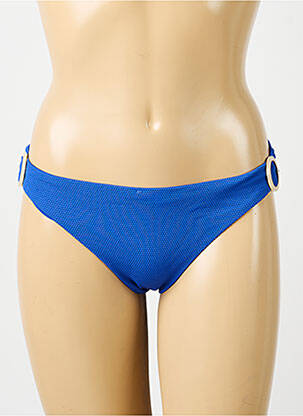 Bas de maillot de bain effet matière satinée culotte bleu AUBADE femme