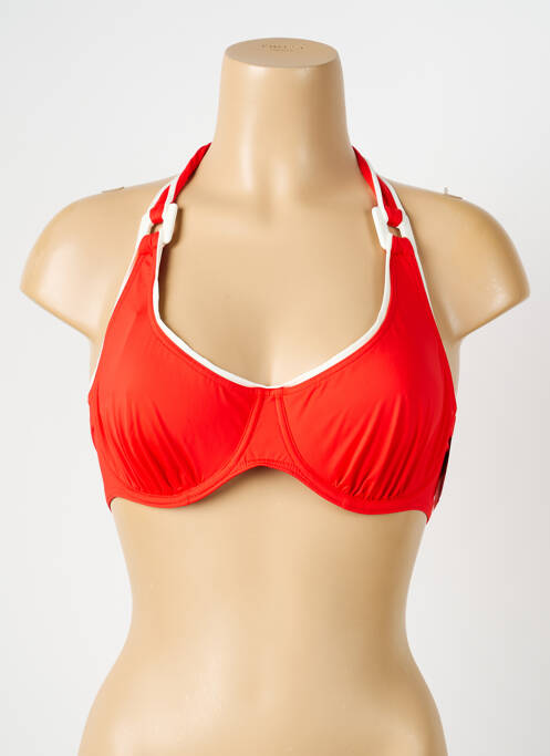 Haut de maillot de bain rouge AUBADE femme