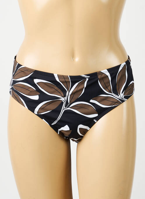 Bas de maillot de bain imprimé fantaisie culotte noir AUBADE femme