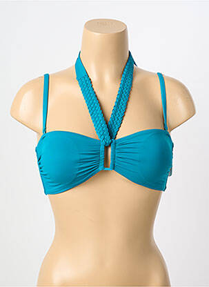 Haut de maillot de bain bleu AUBABE femme