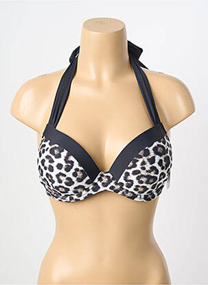 Haut de maillot de bain stretch haut soutien-gorge moulé noir AUBADE femme