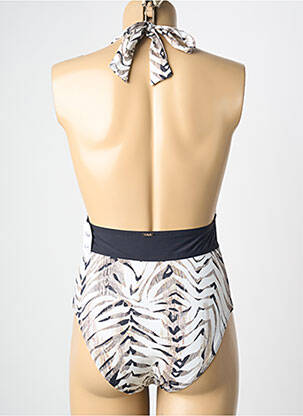 Maillot de bain 1 pièce imprimé fantaisie noir AUBADE femme