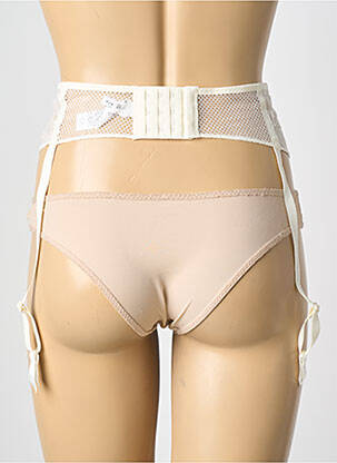 Guêpière/porte-jarretelle broderie blanc CHANTELLE femme