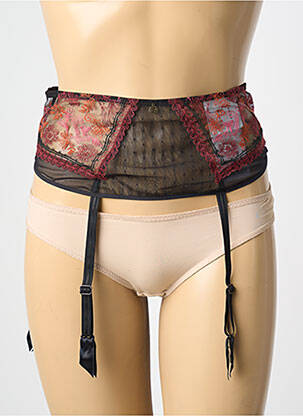 Guêpière/porte-jarretelle broderie noir CHANTELLE femme