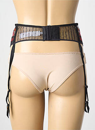 Guêpière/porte-jarretelle broderie noir CHANTELLE femme