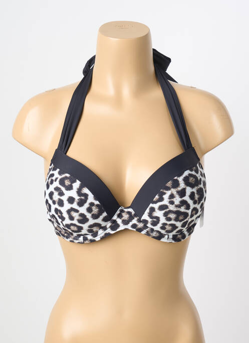 Haut de maillot de bain stretch haut soutien-gorge moulé noir AUBADE femme