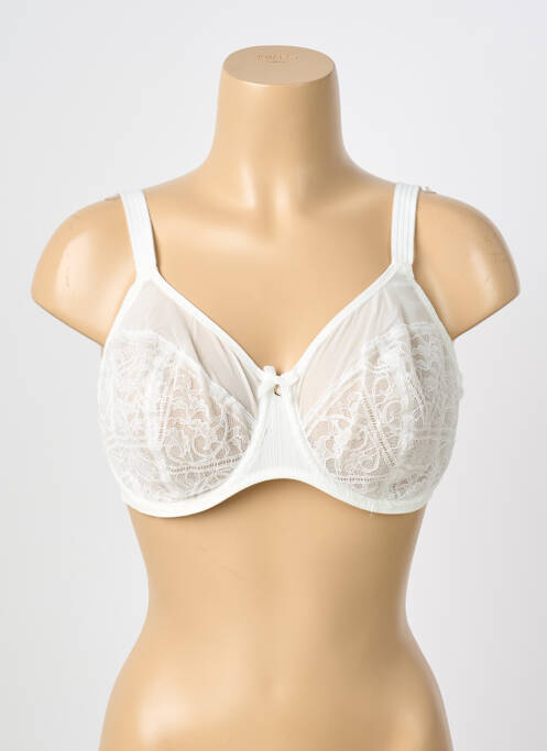 Soutien-gorge légère et transparente haut soutien-gorge emboitant blanc CHANTELLE femme