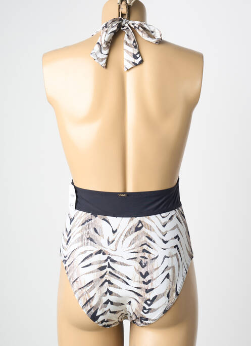 Maillot de bain 1 pièce imprimé fantaisie noir AUBADE femme