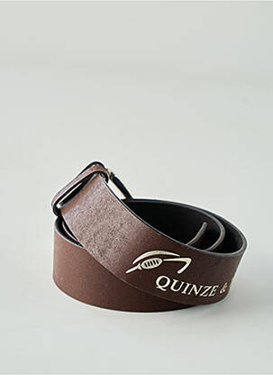 Ceinture coutures renforcées marron QUINZE & TREIZE femme