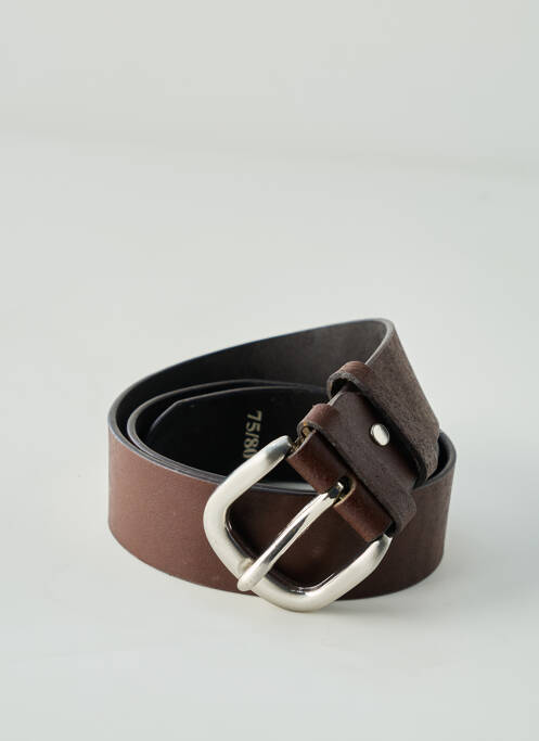Ceinture coutures renforcées marron QUINZE & TREIZE femme