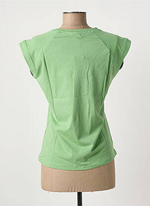 T-shirt stretch manches courtes vert CLOUD'S femme