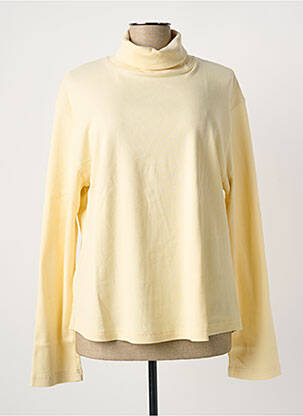 Pull col roulé coupe cintrée manches longues beige CLOUD'S femme