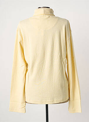 Pull col roulé coupe cintrée manches longues beige CLOUD'S femme