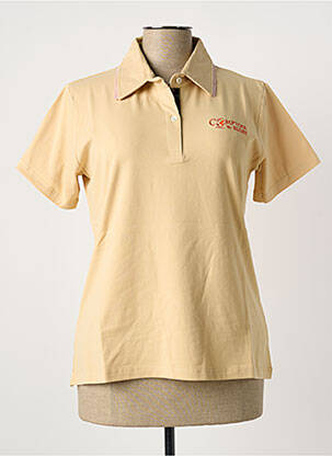 Polo broderie manches courtes beige COMPTOIR DU RUGBY femme