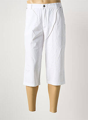 Corsaire stretch taille normale blanc ERIC TABARLY femme