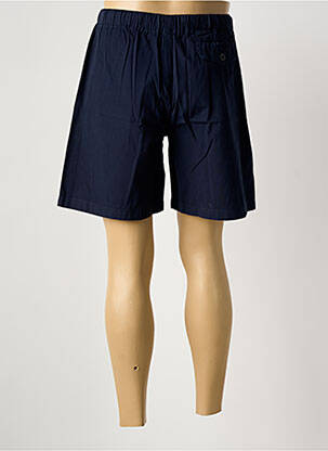 Short tissage popeline taille normale bleu CLOUD'S homme