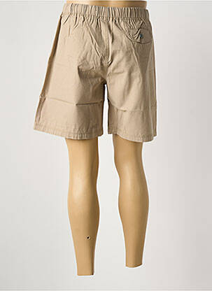 Short tissage popeline taille normale marron QUINZE & TREIZE homme