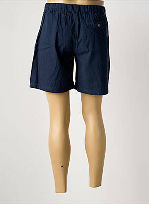 Short tissage popeline taille normale bleu QUINZE & TREIZE homme