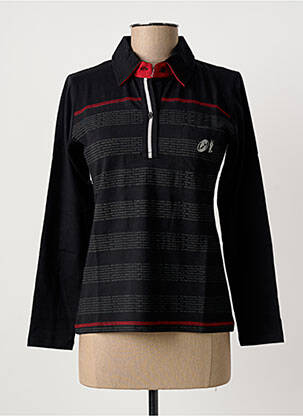 Polo noir HAKA DANCE femme