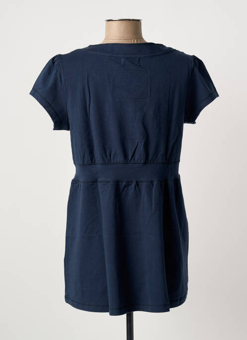T-shirt col v manches courtes bleu CLOUD'S femme